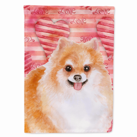 Pomeranian #2 Love Breed Themed Flag Canvas