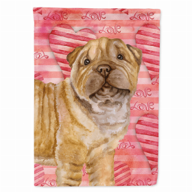 Shar Pei - Puppy Love Breed Themed Flag Canvas