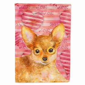 Russian Toy Terrier Love Breed Themed Flag Canvas