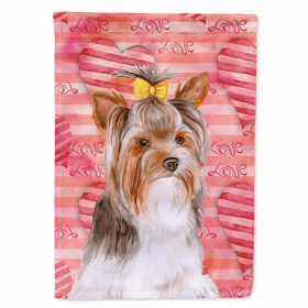 Yorkshire Terrier #2 Love Breed Themed Flag Canvas