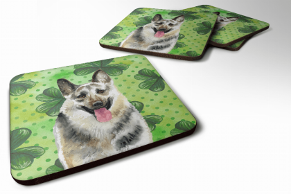 East-European Shepherd St Patrick's Design Foam Coaster Set of 4