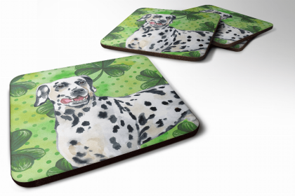 Dalmatian St Patrick's Design Foam Coaster Set of 4