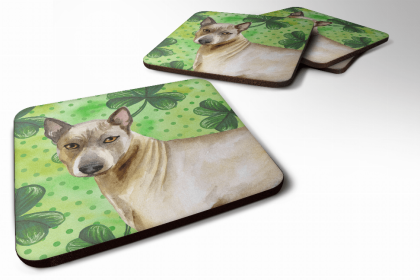 Thai Ridgeback St Patrick's Design Foam Coaster Set of 4