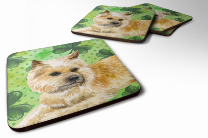 Cairn Terrier St Patrick's Design Foam Coaster Set of 4