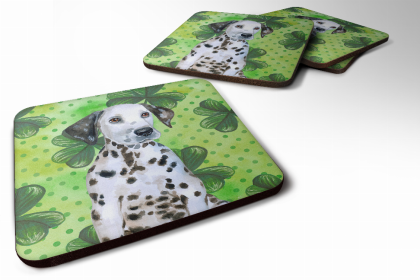 Dalmatian - Puppy St Patrick's Design Foam Coaster Set of 4