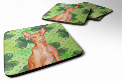 Pharaoh Hound St Patrick's Design Foam Coaster Set of 4