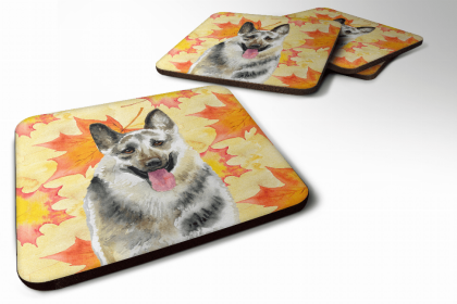 East-European Shepherd Fall Leaves Art Foam Coaster