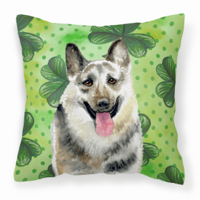 East-European Shepherd St Patrick's Design Fabric Decorative Pillow