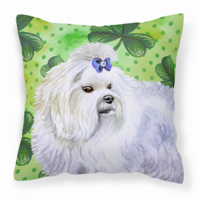 Maltese St Patrick's Design Fabric Decorative Pillow