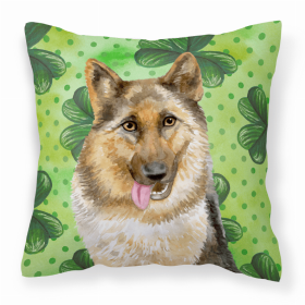 German Shepherd St Patrick's Design Fabric Decorative Pillow