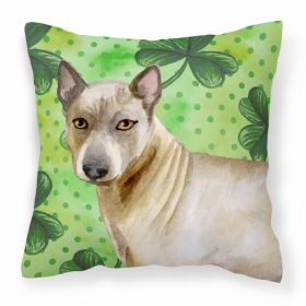 Thai Ridgeback St Patrick's Design Fabric Decorative Pillow