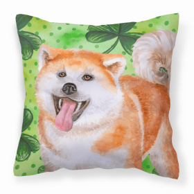 Akita St Patrick's Design Fabric Decorative Pillow