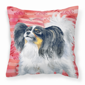 Papillon 1 Love Stripes Fabric Decorative Pillow