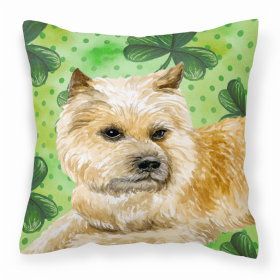 Cairn Terrier St Patrick's Fabric Decorative Pillow