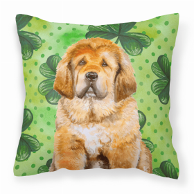 Mastiff - Tibetan St Patrick's Fabric Decorative Pillow