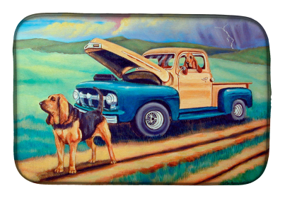 Bloodhound Art Dish Drying Mat