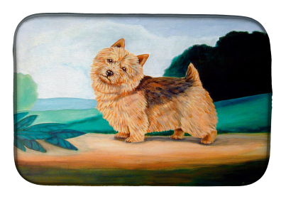 Norwich Terrier 1 Art Dish Drying Mat