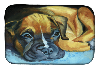 Boxer 2 Art Dish Drying Mat