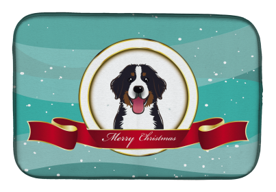 Bernese Mountain Dish 1 Holiday  Dish Drying Mat