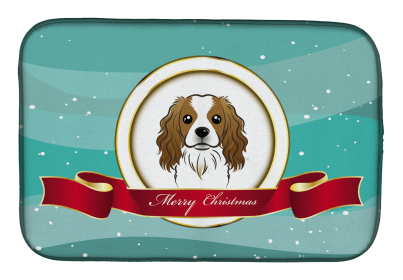 Cavalier King Charles Spaniel 1 Holiday  Dish Drying Mat