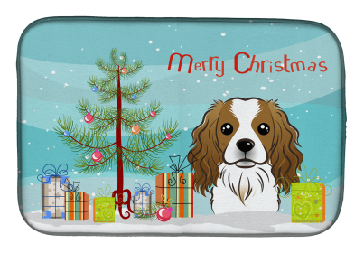 Cavalier King Charles Spaniel Holiday  Dish Drying Mat