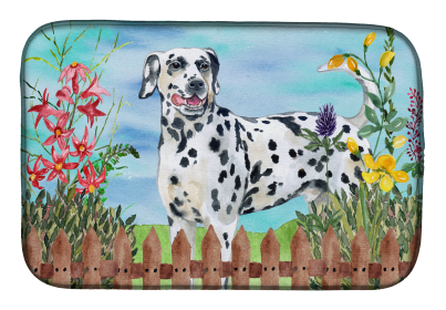 Dalmatian Spring Dish Drying Mat