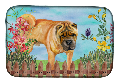 Shar Pei Spring Dish Drying Mat