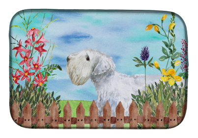 Sealyham Terrier Spring Dish Drying Mat