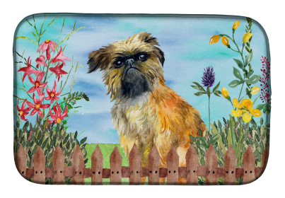 Brussels Griffon Spring Dish Drying Mat