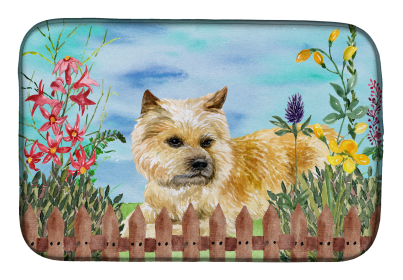 Cairn Terrier Spring Dish Drying Mat