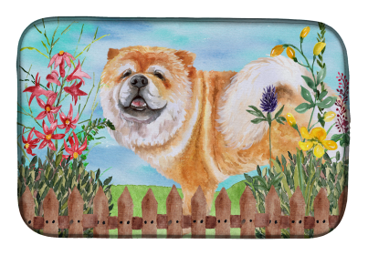 Chow Chow Spring Dish Drying Mat