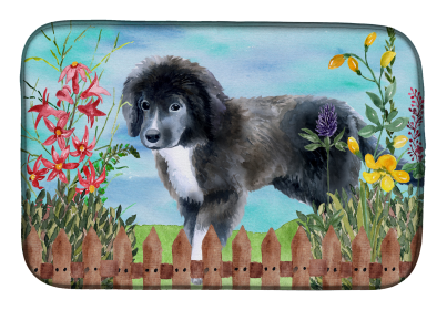 Newfoundland - Puppy Spring Dish Drying Mat