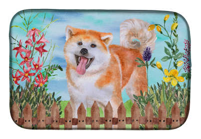 Akita Spring Dish Drying Mat