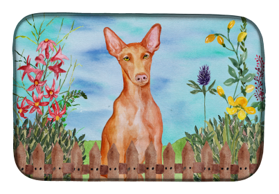 Pharaoh Hound Spring Dish Drying Mat