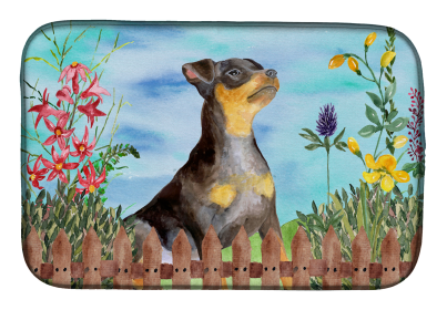 Min Pin #2 Spring Dish Drying Mat