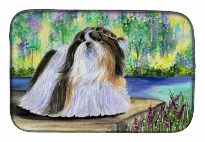 Shih Tzu 1 Art Dish Drying Mat