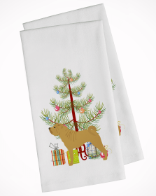 Shar Pei Christmas Tree White Kitchen Towel Set of 2