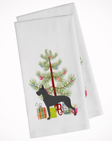 Great Dane Christmas Tree White Kitchen Towel Set of 2