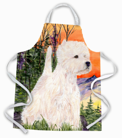 West Highland White Terrier - Standing Dog Apron