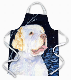 Clumber Spaniel Starry Night Apron