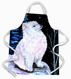 American Eskimo Starry Night Apron