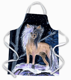 Chinese Crested Starry Night Apron