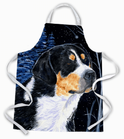 Bernese Mountain Dog Starry Night Apron