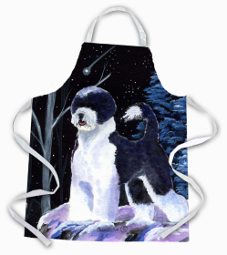 Portuguese Water Dog Starry Night Apron