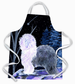 Old English Sheepdog Starry Night Apron