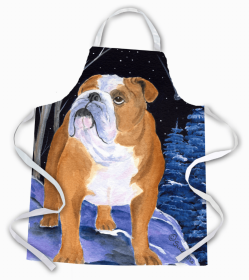 Bulldog Starry Night Apron