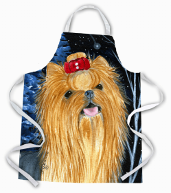 Yorkie Starry Night Apron