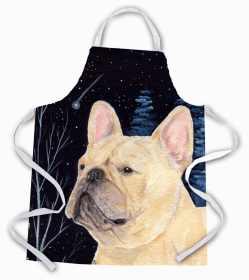 French Bulldog 1 Starry Night Apron