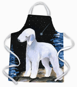 Bedlington Terrier Starry Night Apron