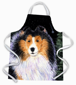 Collie Starry Night Apron